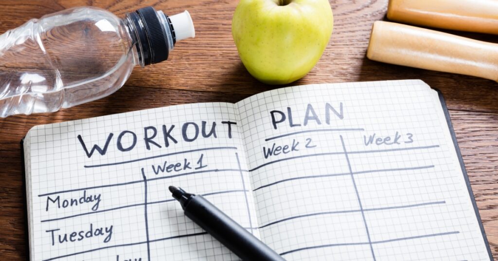 Workout Plan Note Book