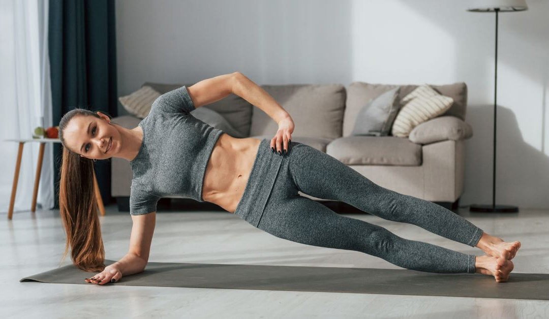 At Home Training Side Plank Core Exercise