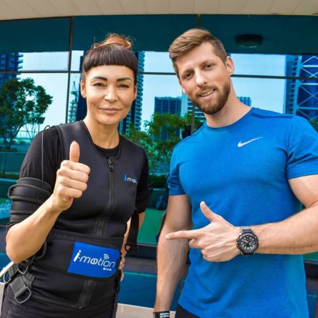 EMS Personal Trainer with Client