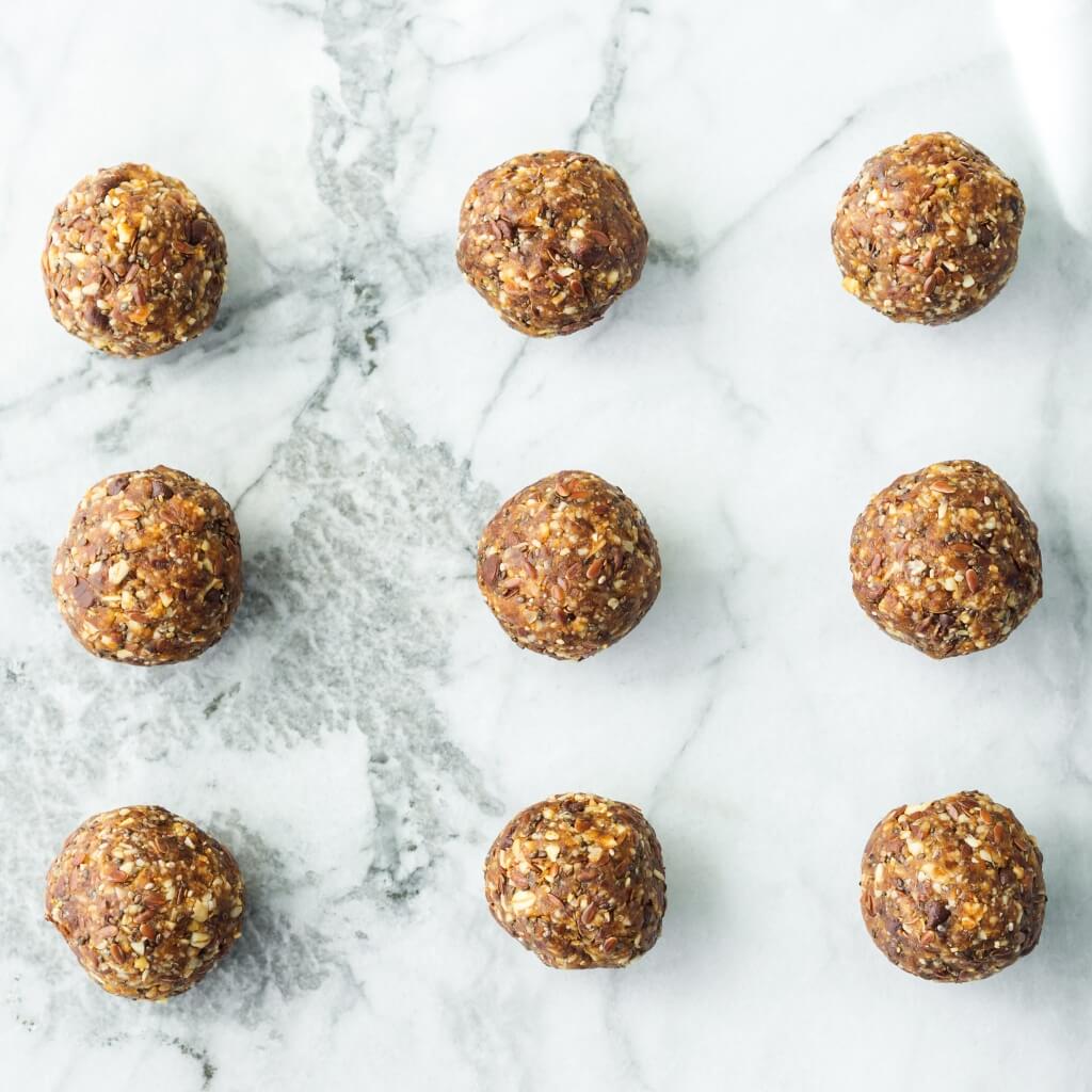 Sweet, sticky dates hold together these no-bake energy balls