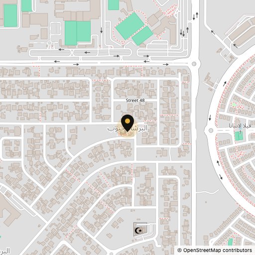 Map showing Soul Santé Café at Vincitore Boulevard, Barsha South