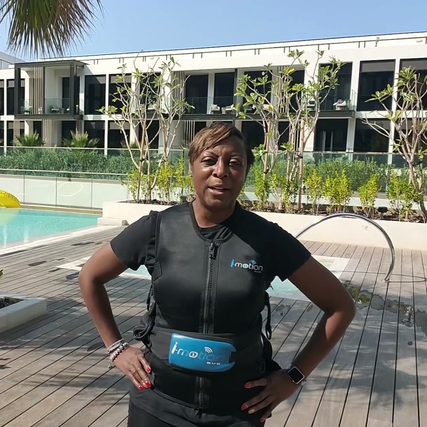 Bernita, EMS client video testimonial, Train With Us Dubai
